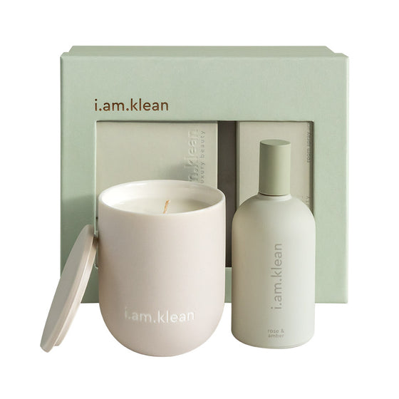 i.am.klean - giftset roomspray & candle